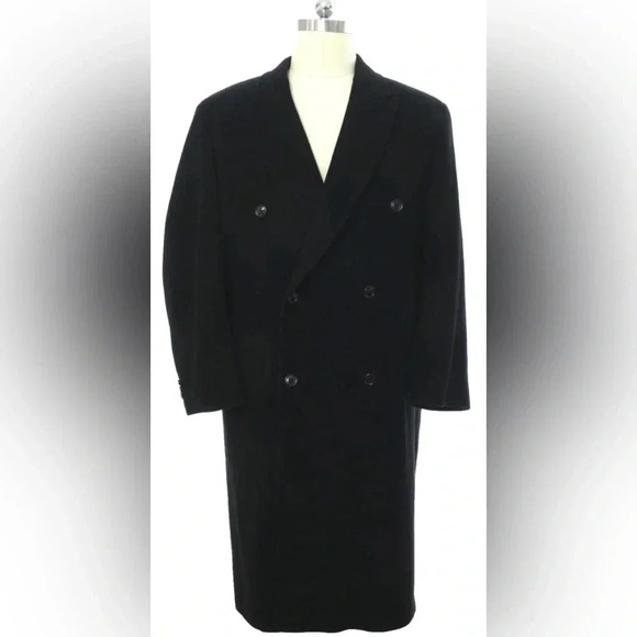 Chaps Ralph Lauren Mens Cashmere Chaps Ralph Lauren Overcoat Jacket L-48 - Picture 2 of 11